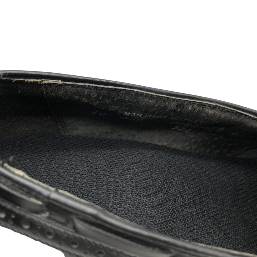Bostonian Mansfield quilted wingtip tassel loafers, made in the USA, size 10D Men's 28.0cm unclear black type Vintage Second Hand
