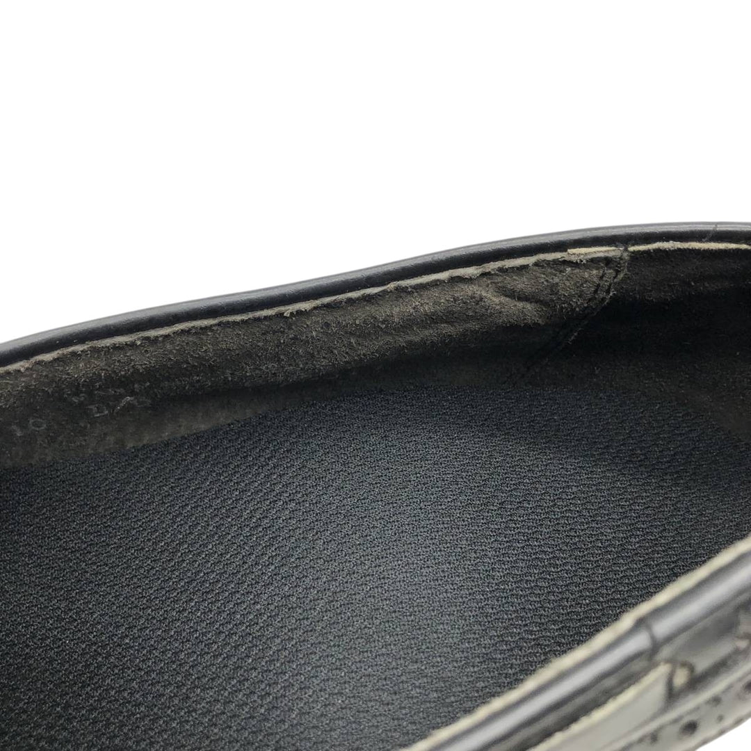 Bostonian Mansfield quilted wingtip tassel loafers, made in the USA, size 10D Men's 28.0cm unclear black type Vintage Second Hand