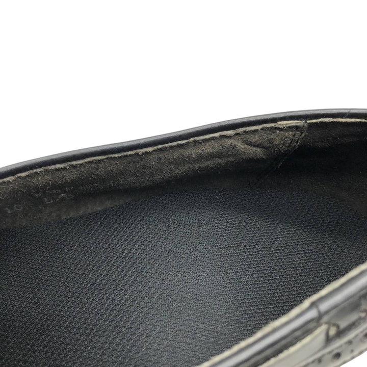 Bostonian Mansfield quilted wingtip tassel loafers, made in the USA, size 10D Men's 28.0cm unclear black type Vintage Second Hand