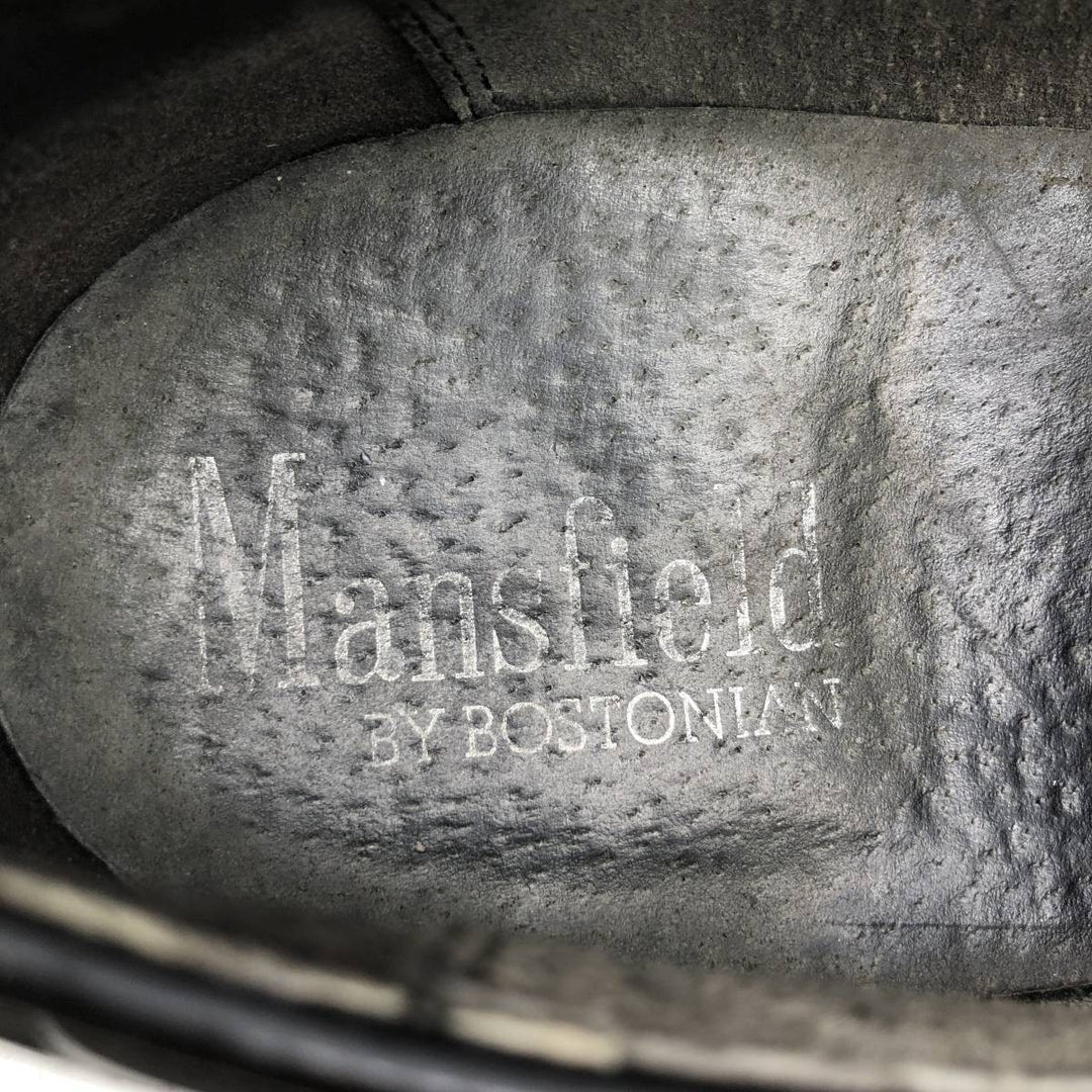 Bostonian Mansfield quilted wingtip tassel loafers, made in the USA, size 10D Men's 28.0cm unclear black type Vintage Second Hand