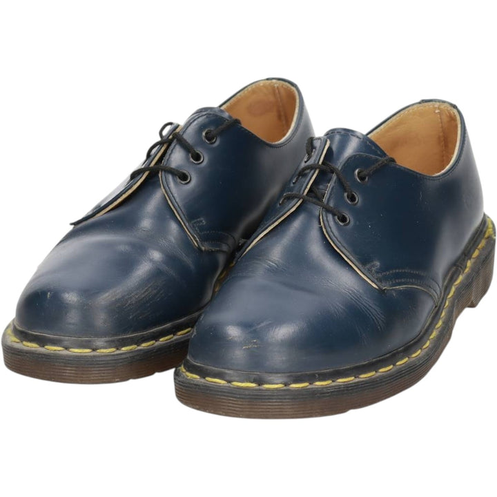 Dr. Martens 3-hole shoes made in the UK 6 Women's 25.0cm unclear navy blue type Vintage Second Hand