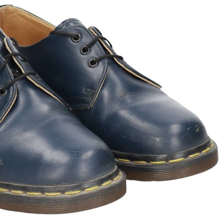 Dr. Martens 3-hole shoes made in the UK 6 Women's 25.0cm unclear navy blue type Vintage Second Hand