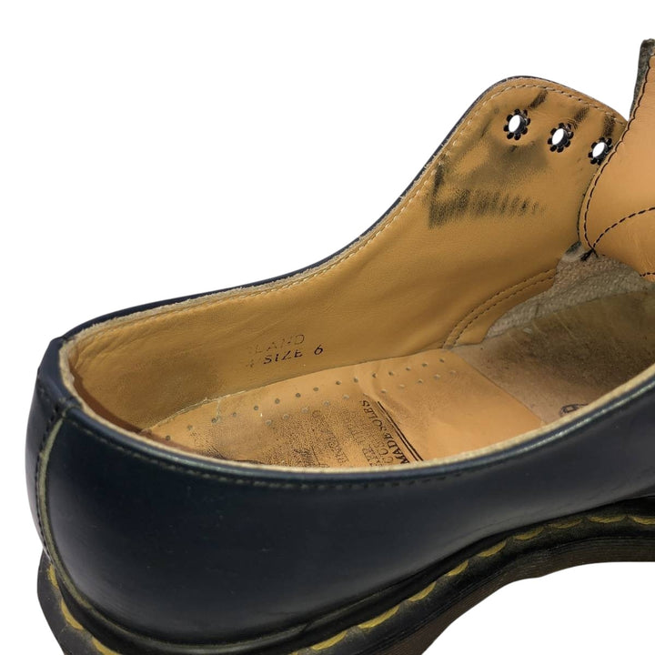 Dr. Martens 3-hole shoes made in the UK 6 Women's 25.0cm unclear navy blue type Vintage Second Hand