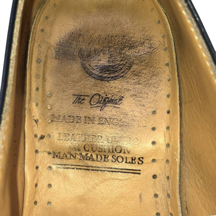 Dr. Martens 3-hole shoes made in the UK 6 Women's 25.0cm unclear navy blue type Vintage Second Hand