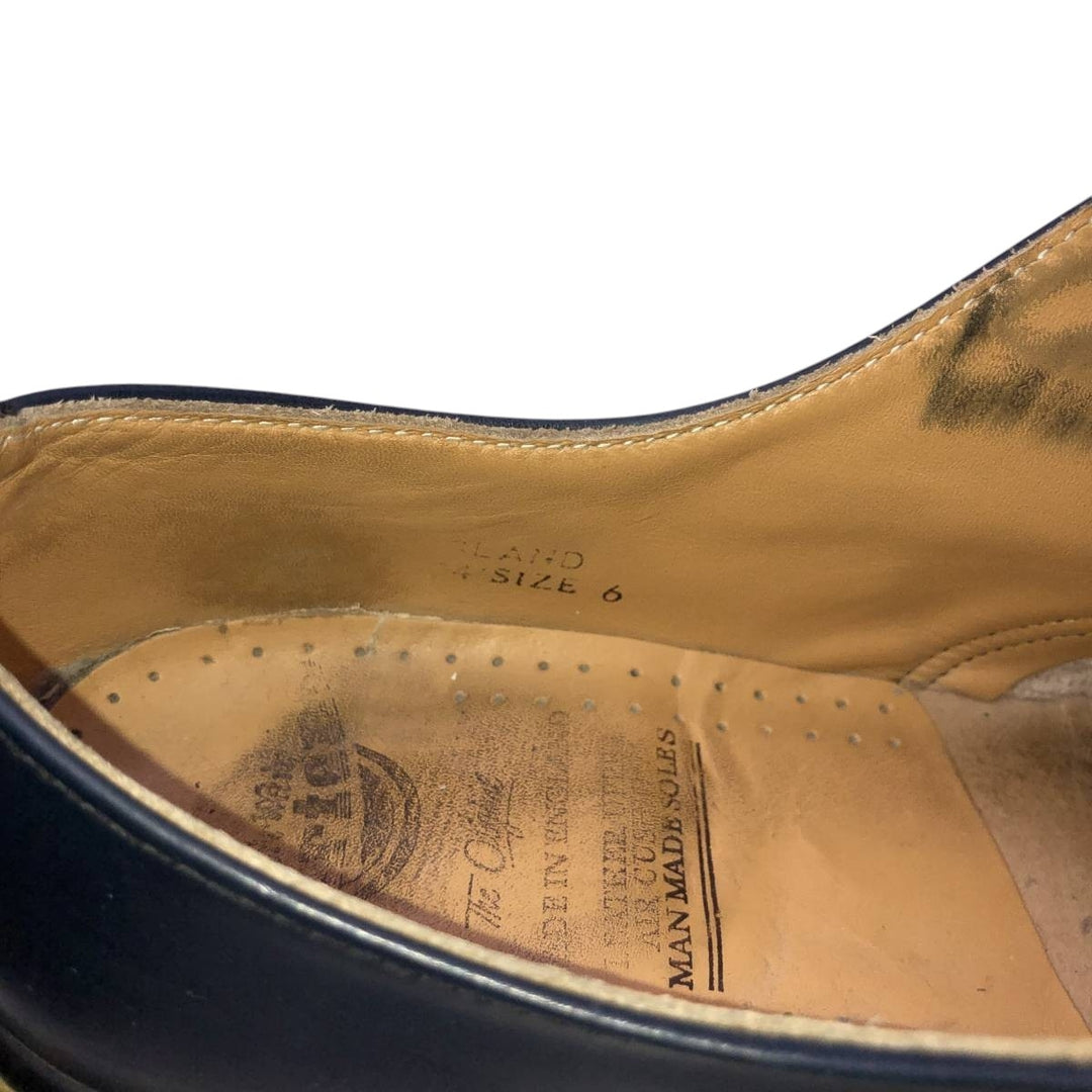 Dr. Martens 3-hole shoes made in the UK 6 Women's 25.0cm unclear navy blue type Vintage Second Hand