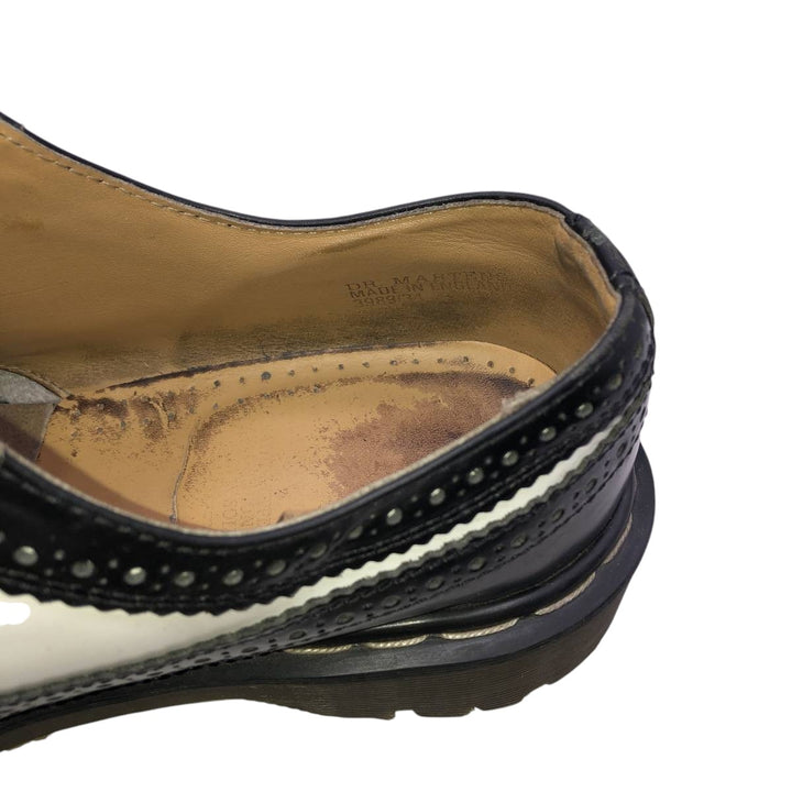 Dr. Martens full brogue wingtip shoes, made in England, size 8 Men's 27.0cm unclear black type Vintage Second Hand