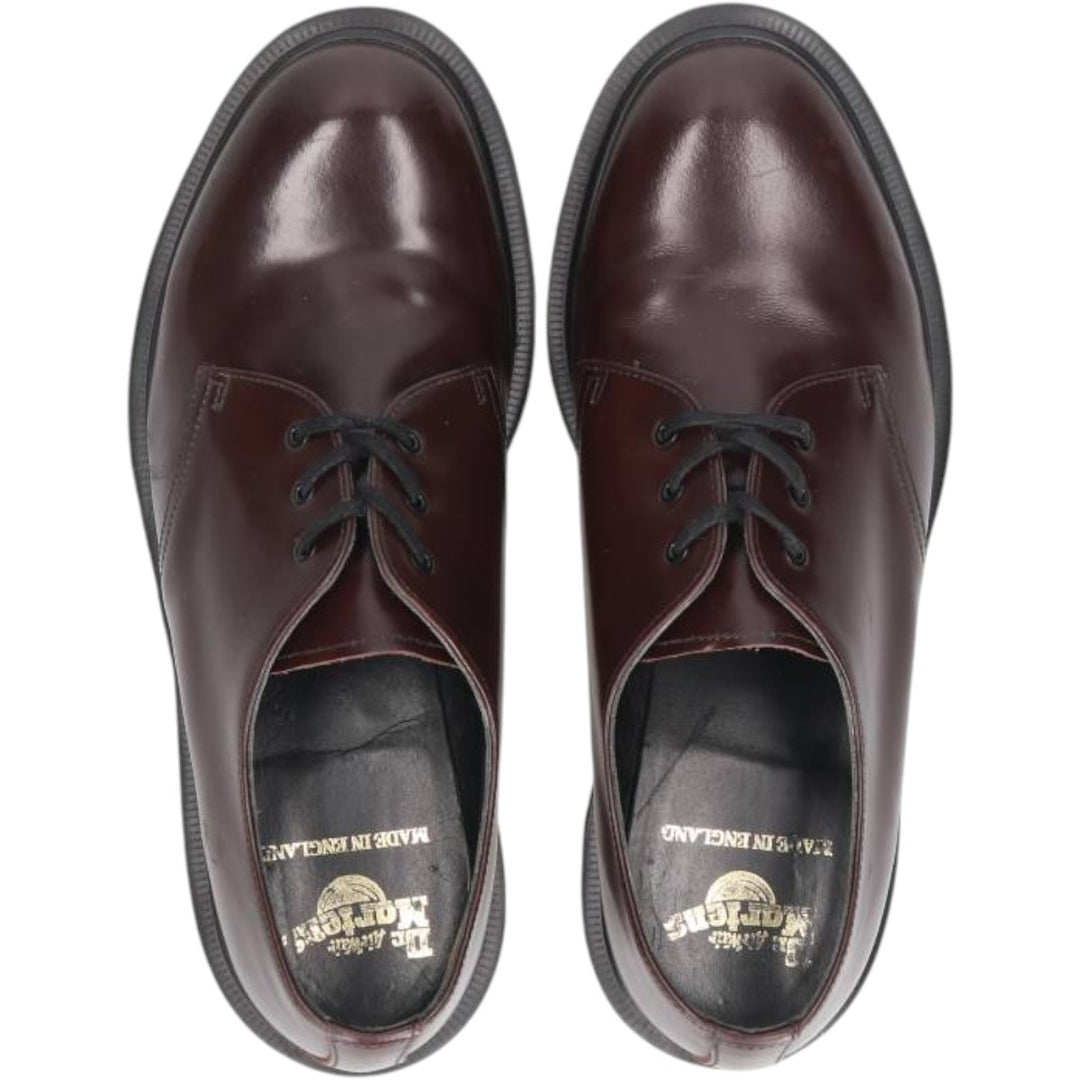 Dr. Martens 3-hole shoes made in the UK 6 Men's 25.0cm genuine leather red type reddish brown Vintage Second Hand
