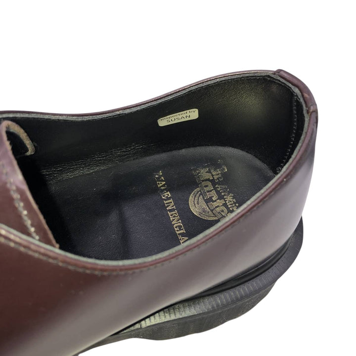 Dr. Martens 3-hole shoes made in the UK 6 Men's 25.0cm genuine leather red type reddish brown Vintage Second Hand