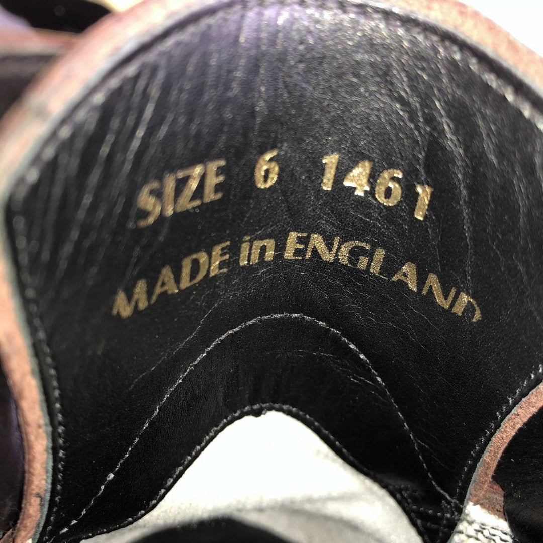 Dr. Martens 3-hole shoes made in the UK 6 Men's 25.0cm genuine leather red type reddish brown Vintage Second Hand