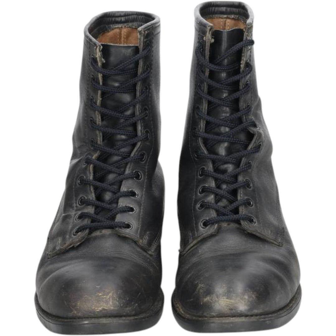 1980s US Military Steel Toe Combat Boots, Size 9 1/2 R (Men's equivalent to 10.8"), Vintage /saa016093 Men's 27.5cm unclear black type Vintage Second Hand