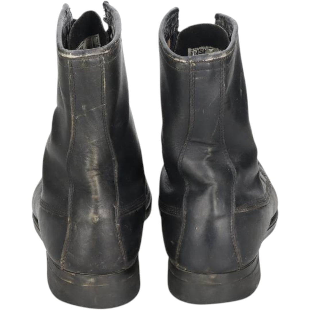 1980s US Military Steel Toe Combat Boots, Size 9 1/2 R (Men's equivalent to 10.8"), Vintage /saa016093 Men's 27.5cm unclear black type Vintage Second Hand