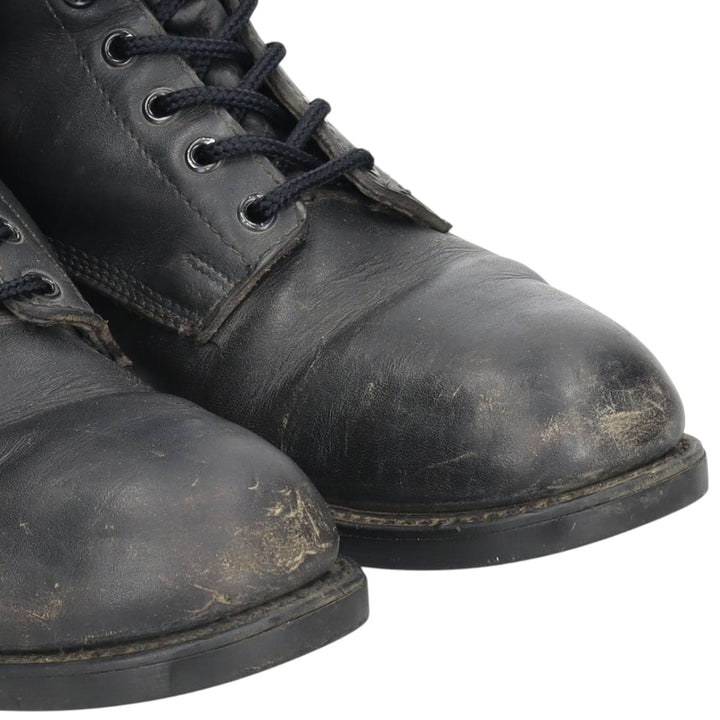 1980s US Military Steel Toe Combat Boots, Size 9 1/2 R (Men's equivalent to 10.8"), Vintage /saa016093 Men's 27.5cm unclear black type Vintage Second Hand