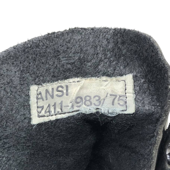 1980s US Military Steel Toe Combat Boots, Size 9 1/2 R (Men's equivalent to 10.8"), Vintage /saa016093 Men's 27.5cm unclear black type Vintage Second Hand