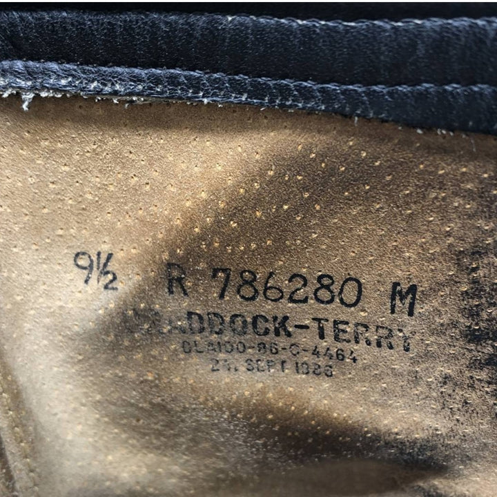 1980s US Military Steel Toe Combat Boots, Size 9 1/2 R (Men's equivalent to 10.8"), Vintage /saa016093 Men's 27.5cm unclear black type Vintage Second Hand