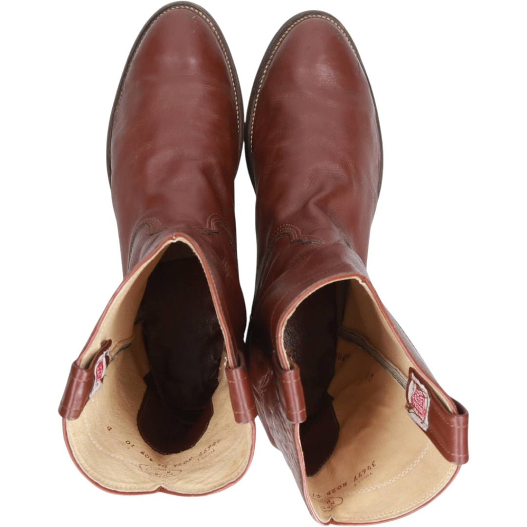 Nocona Boots Roper Boots, Made in USA, Size 10D Men's 27.0cm unclear brown type Vintage Second Hand