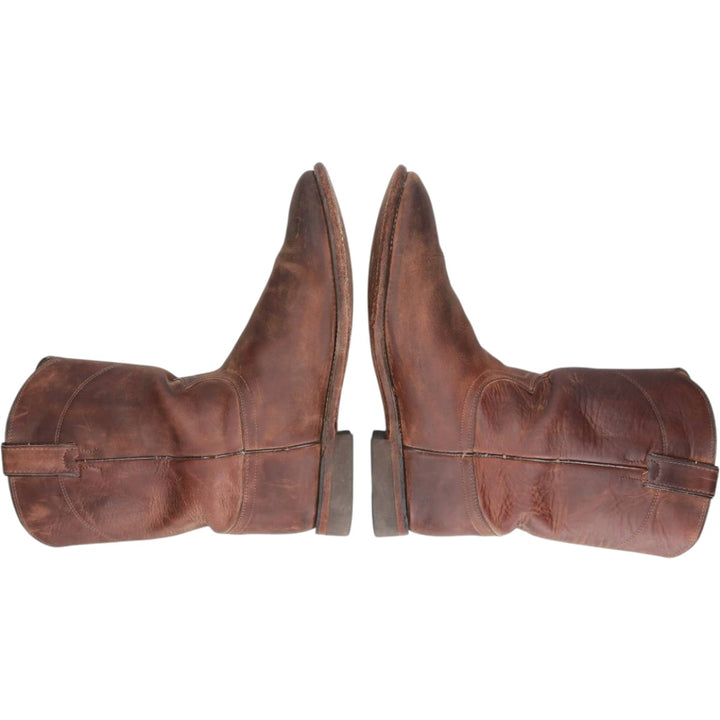 Justin Roper Boots, Size 9 1/2D Men's 27.5cm genuine leather brown type Vintage Second Hand