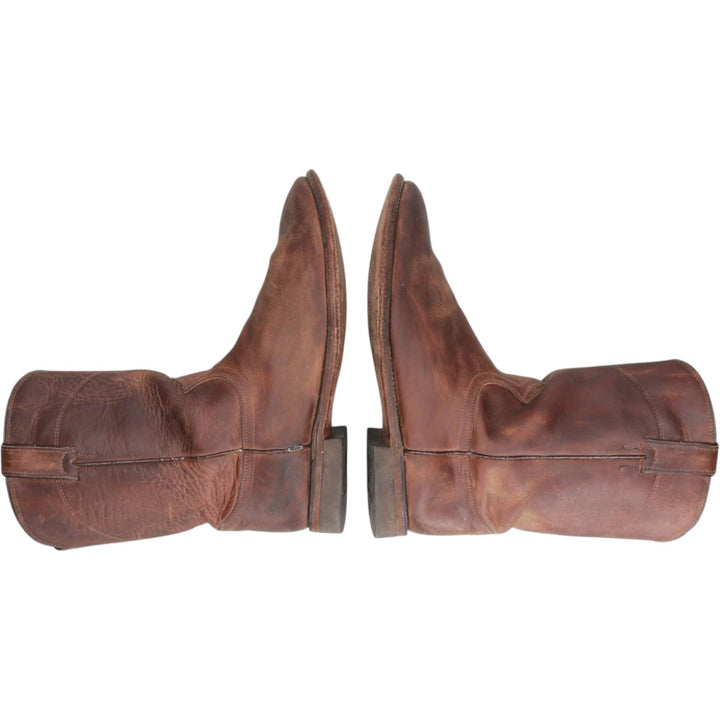 Justin Roper Boots, Size 9 1/2D Men's 27.5cm genuine leather brown type Vintage Second Hand