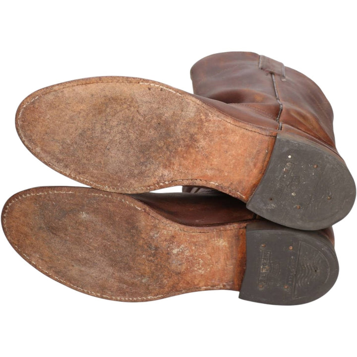 Justin Roper Boots, Size 9 1/2D Men's 27.5cm genuine leather brown type Vintage Second Hand