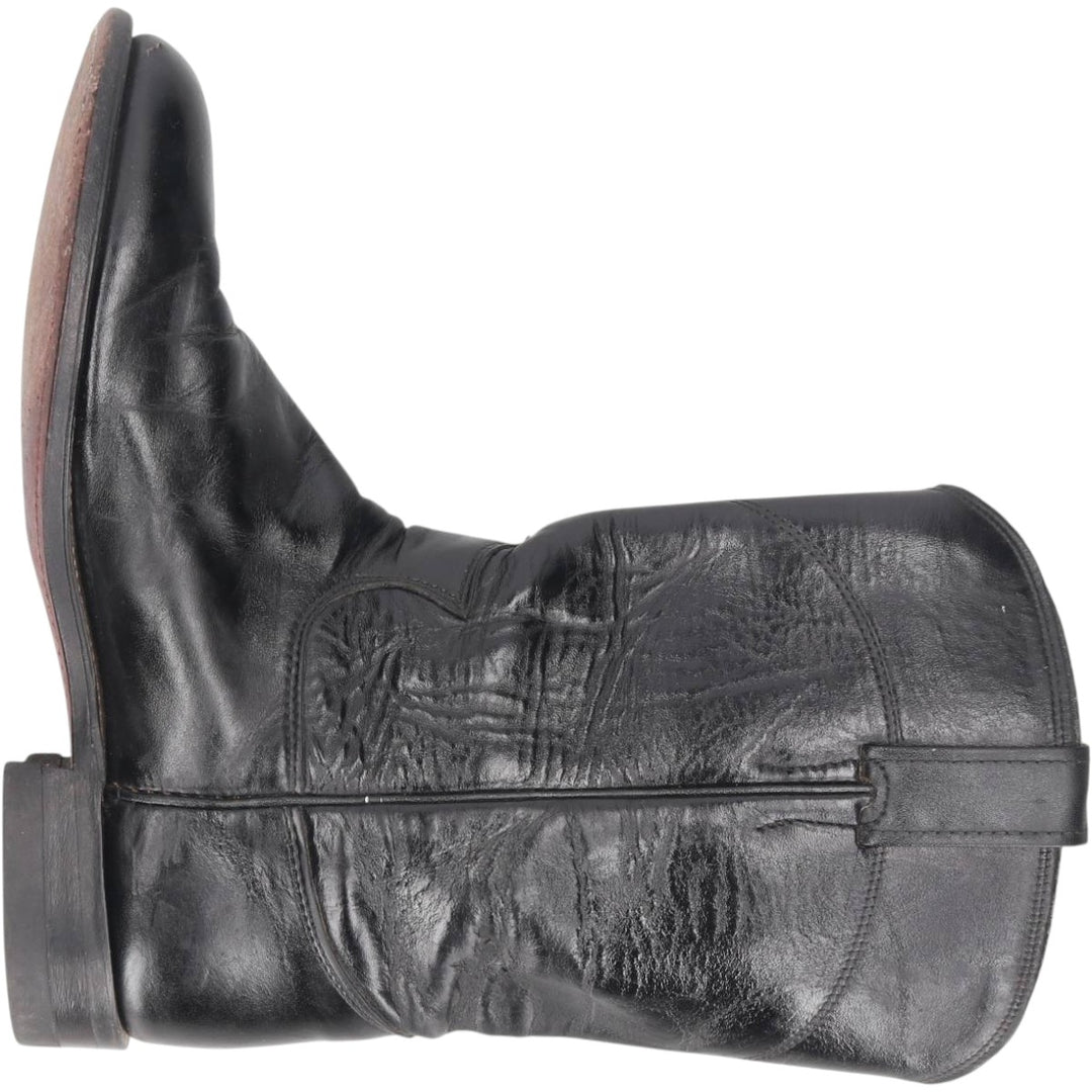 Justin Western Boots, Made in USA, Size 7 1/2 B Women's 24.5cm unclear black type Vintage Second Hand