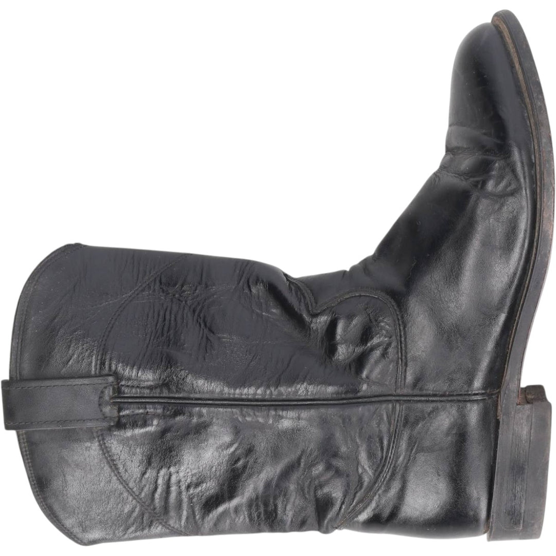 Justin Western Boots, Made in USA, Size 7 1/2 B Women's 24.5cm unclear black type Vintage Second Hand