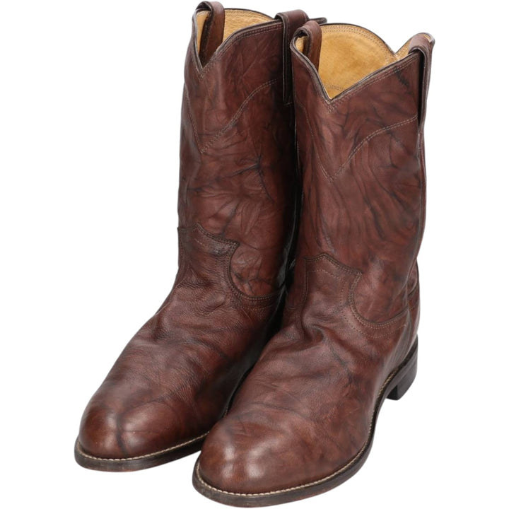 Justin Roper Boots 9EE Men's 27.0cm unclear brown type Vintage Second Hand