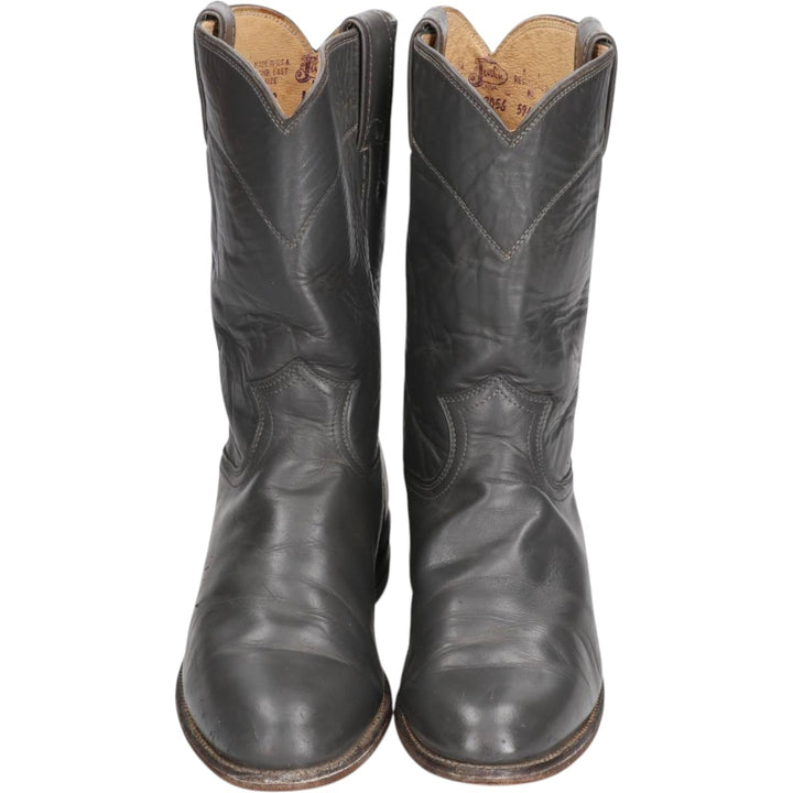 Justin Western Boots, Made in USA, Size 8 1/2 C Women's 25.5cm unclear gray type Vintage Second Hand