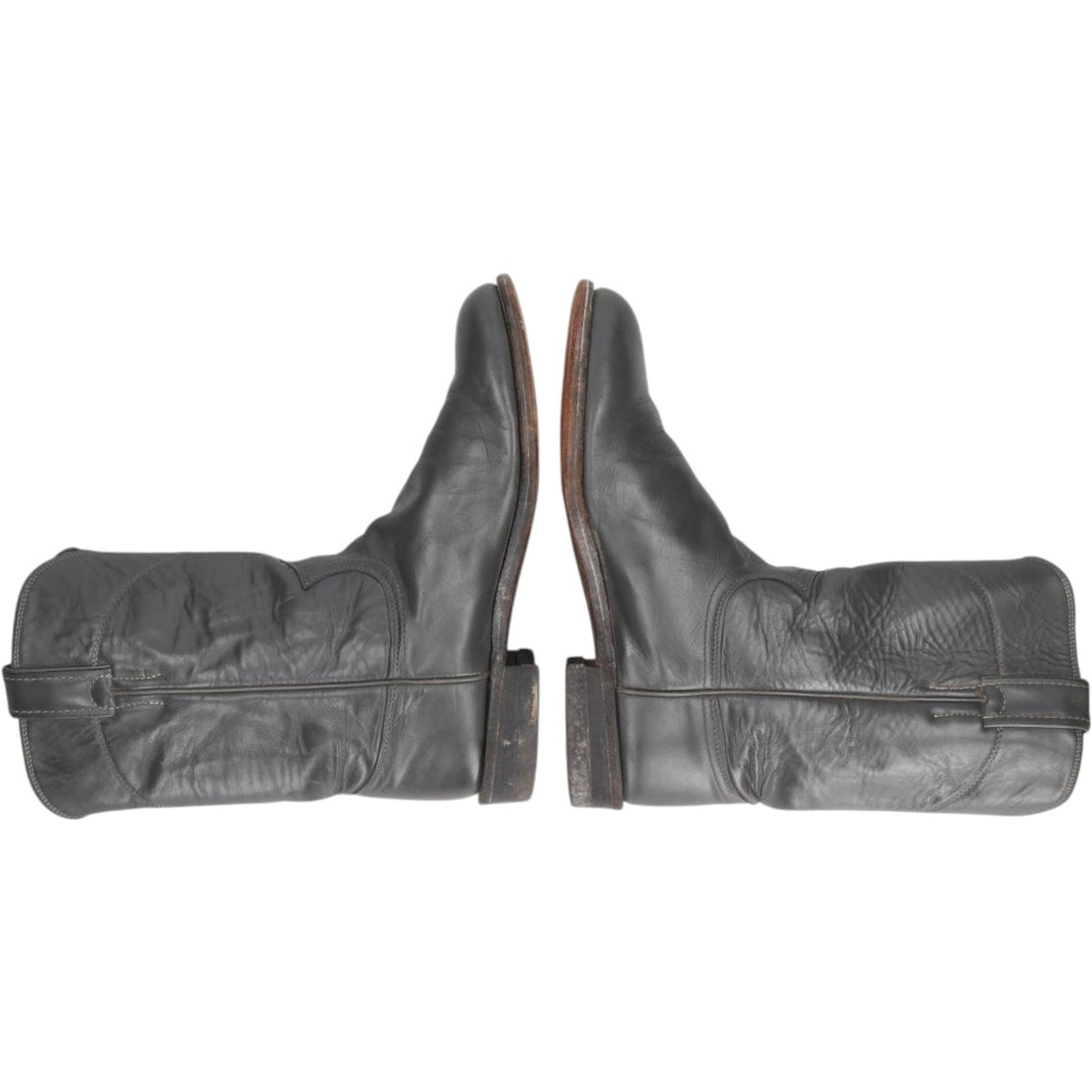 Justin Western Boots, Made in USA, Size 8 1/2 C Women's 25.5cm unclear gray type Vintage Second Hand