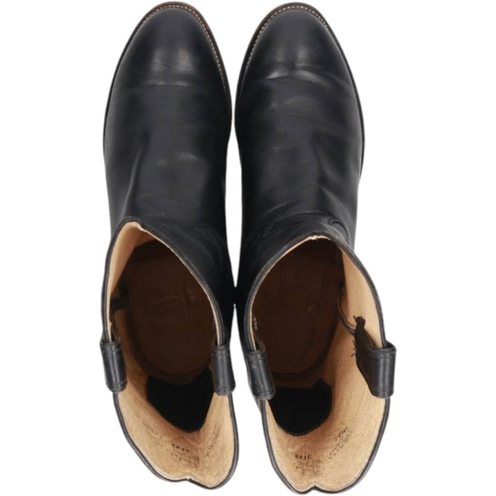 Justin 3133 Roper Boots, Made in USA, Size 9 1/2EE Men's 27.5cm unclear black type Vintage Second Hand