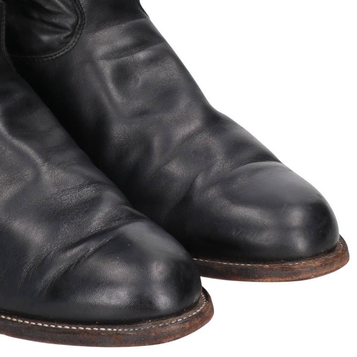 Justin 3133 Roper Boots, Made in USA, Size 9 1/2EE Men's 27.5cm unclear black type Vintage Second Hand