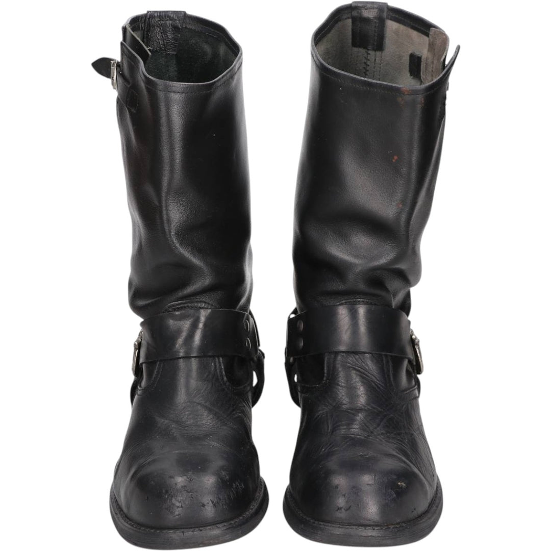 Dr. Termans Steel Toe Engineering Boots, Size 42 Men's 27.0cm unclear black type Vintage Second Hand