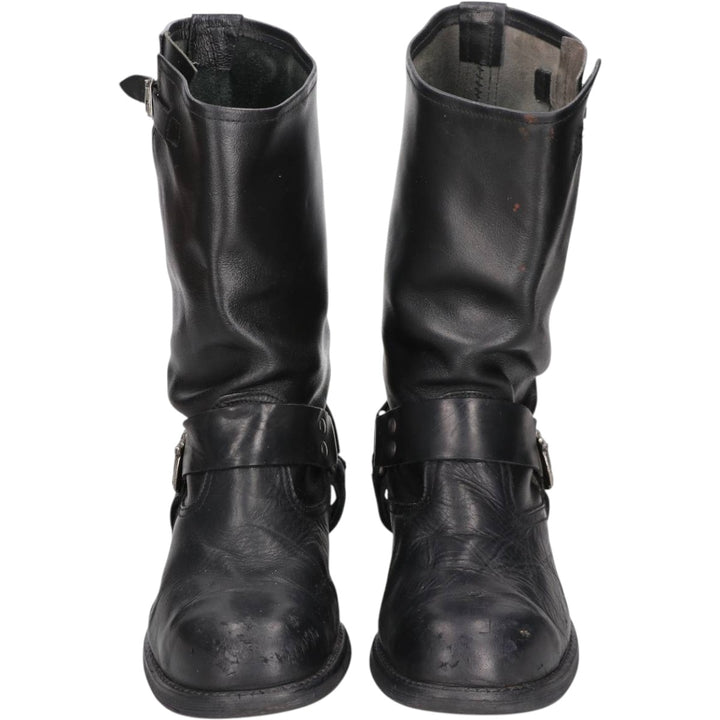 Dr. Termans Steel Toe Engineering Boots, Size 42 Men's 27.0cm unclear black type Vintage Second Hand