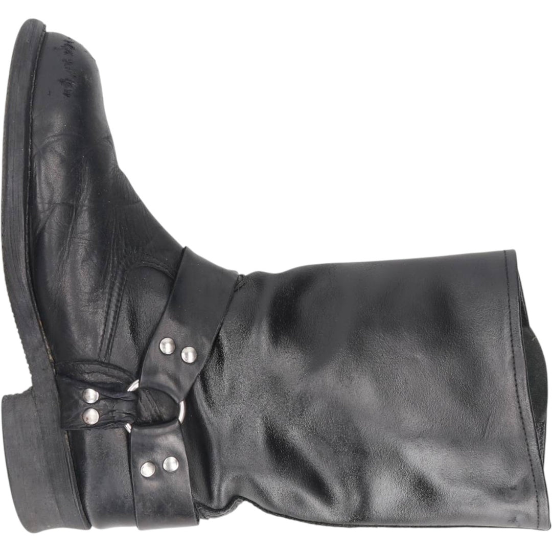 Dr. Termans Steel Toe Engineering Boots, Size 42 Men's 27.0cm unclear black type Vintage Second Hand