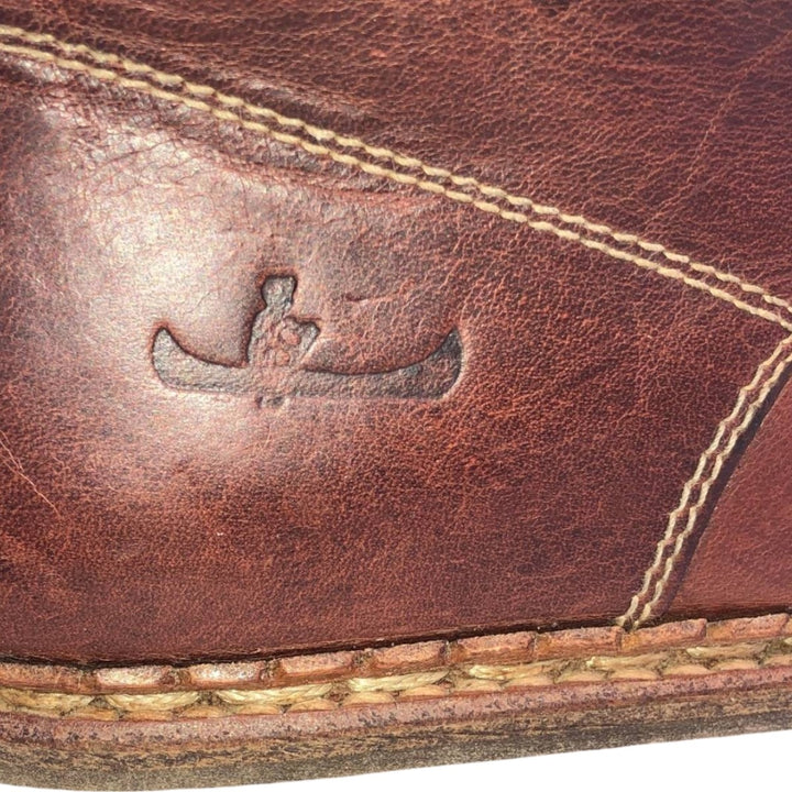 Sisley SISLEY Belted Lace-Up Boots, Made in Italy, Size 8 1/2 Men's 27.0cm unclear brown type Vintage Second Hand
