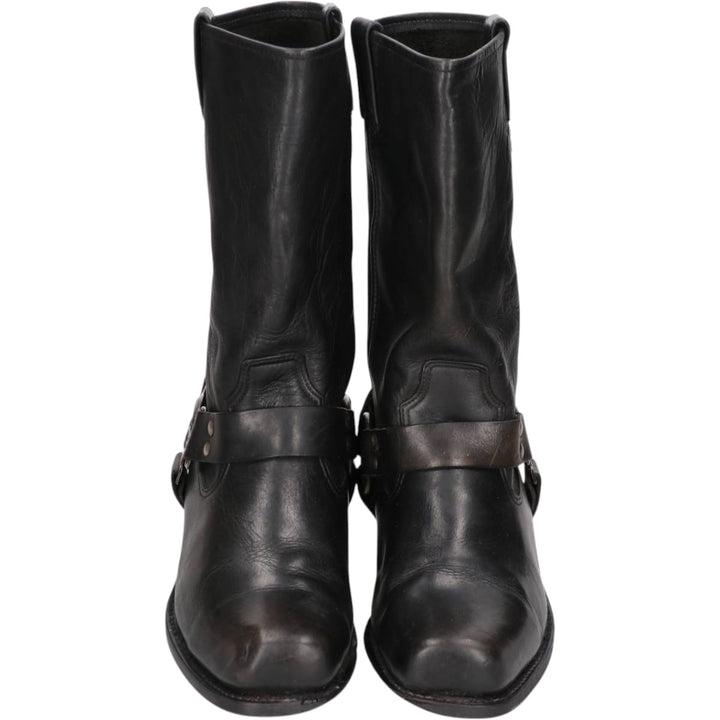 Harley-Davidson Square Toe Ring Boots Men's 27.0cm unclear black type Vintage Second Hand