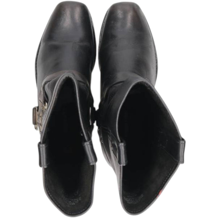 Harley-Davidson Square Toe Ring Boots Men's 27.0cm unclear black type Vintage Second Hand