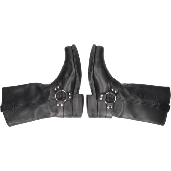 Harley-Davidson Square Toe Ring Boots Men's 27.0cm unclear black type Vintage Second Hand