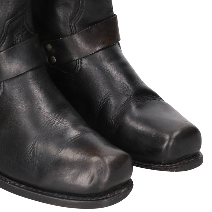 Harley-Davidson Square Toe Ring Boots Men's 27.0cm unclear black type Vintage Second Hand