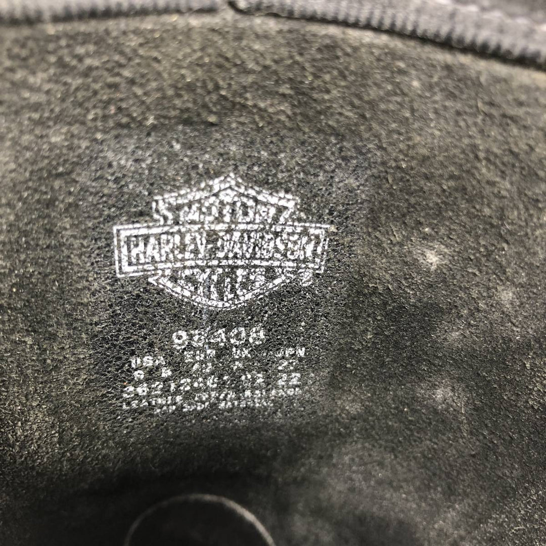 Harley-Davidson Square Toe Ring Boots Men's 27.0cm unclear black type Vintage Second Hand