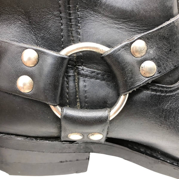 Harley-Davidson Square Toe Ring Boots Men's 27.0cm unclear black type Vintage Second Hand