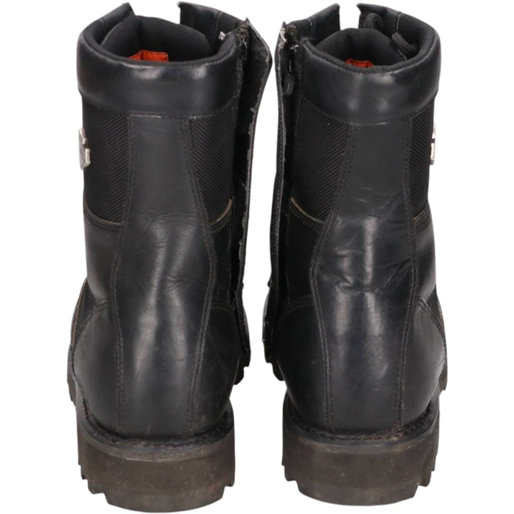 Harley-Davidson Side Zip Boots 10 Men's 27.0cm genuine leather black type Vintage Second Hand