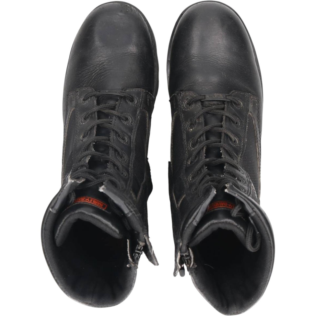 Harley-Davidson Side Zip Boots 10 Men's 27.0cm genuine leather black type Vintage Second Hand