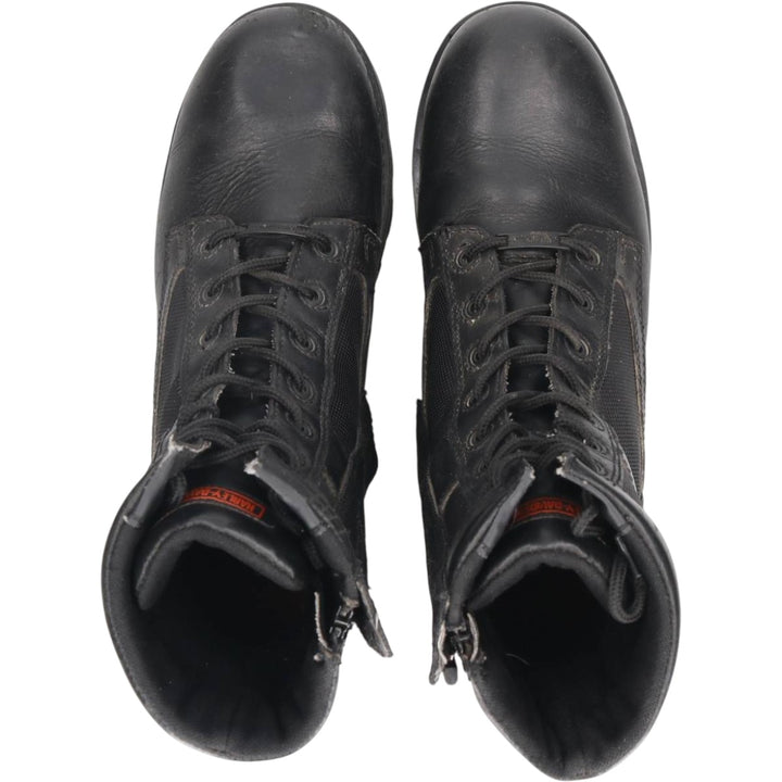 Harley-Davidson Side Zip Boots 10 Men's 27.0cm genuine leather black type Vintage Second Hand