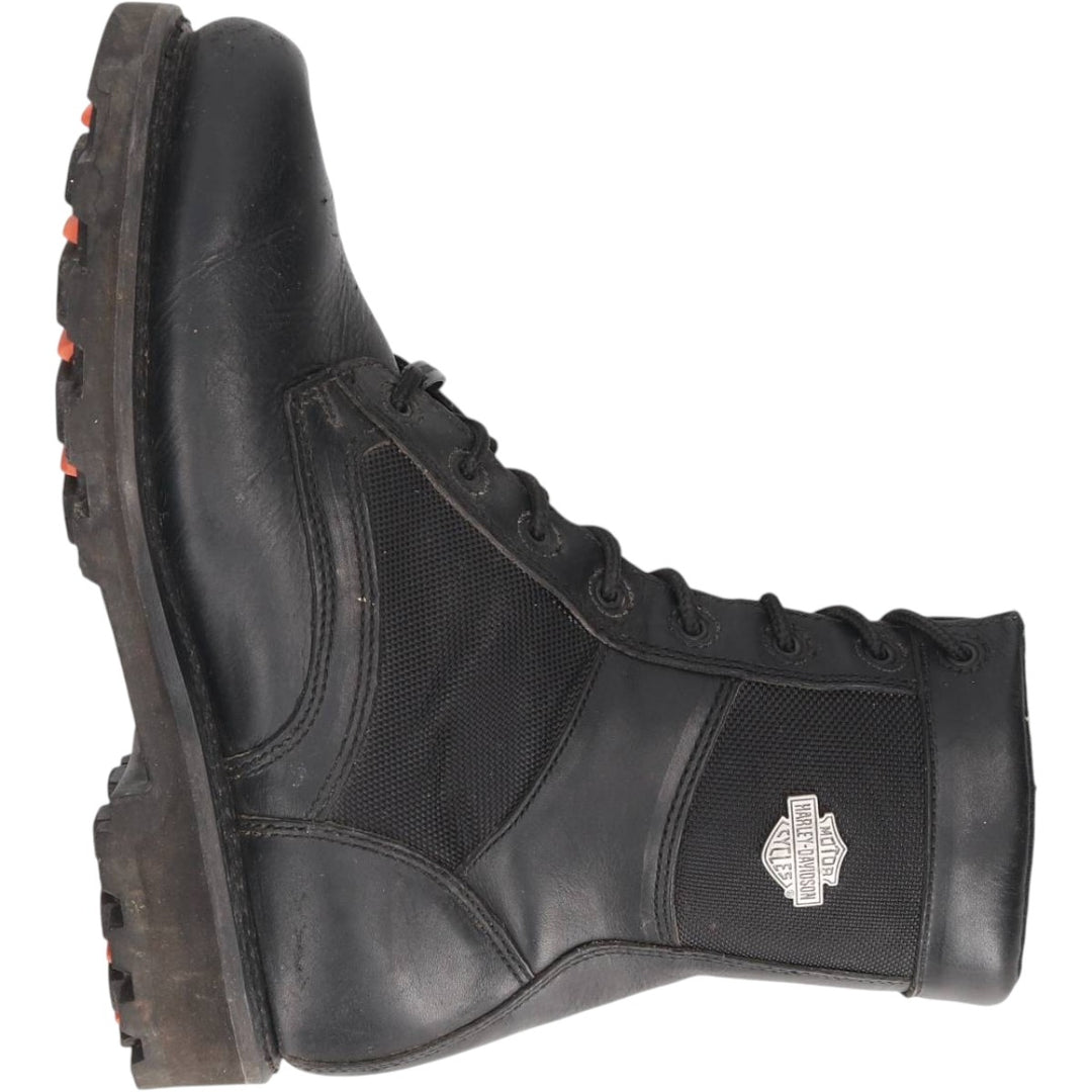 Harley-Davidson Side Zip Boots 10 Men's 27.0cm genuine leather black type Vintage Second Hand