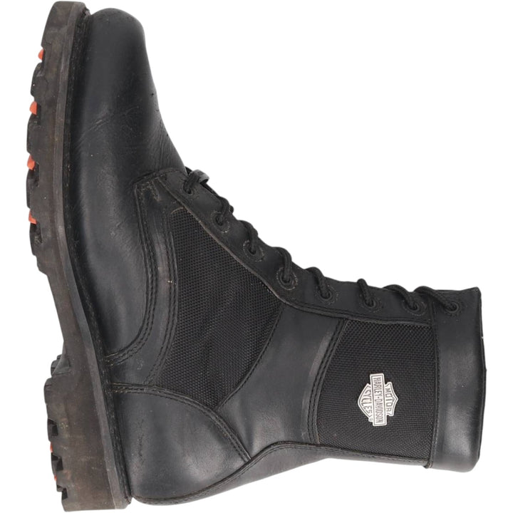 Harley-Davidson Side Zip Boots 10 Men's 27.0cm genuine leather black type Vintage Second Hand