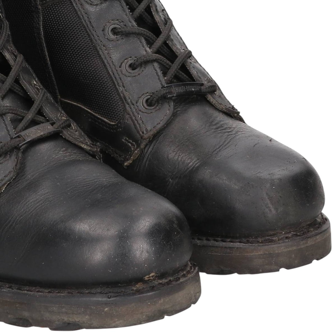 Harley-Davidson Side Zip Boots 10 Men's 27.0cm genuine leather black type Vintage Second Hand