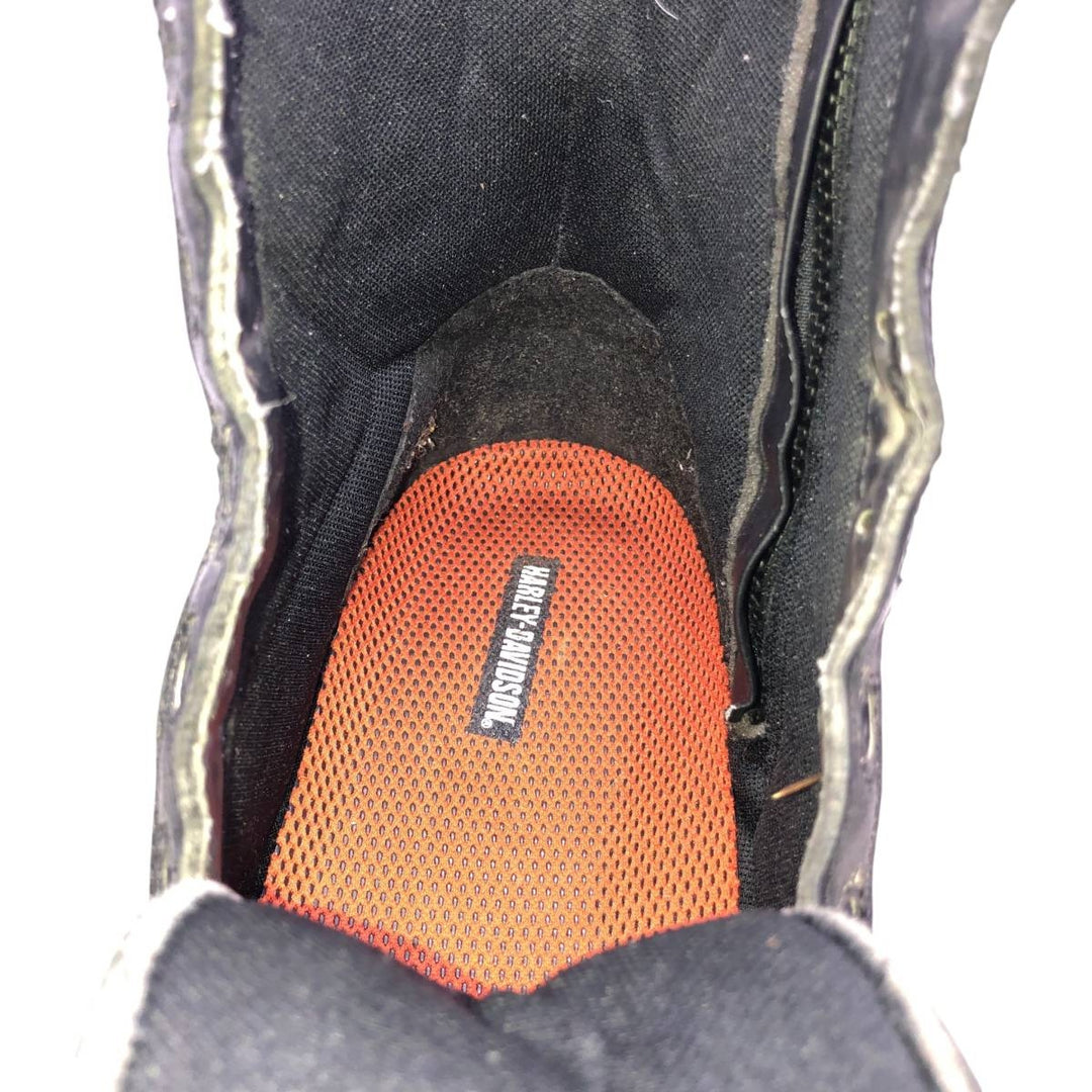 Harley-Davidson Side Zip Boots 10 Men's 27.0cm genuine leather black type Vintage Second Hand