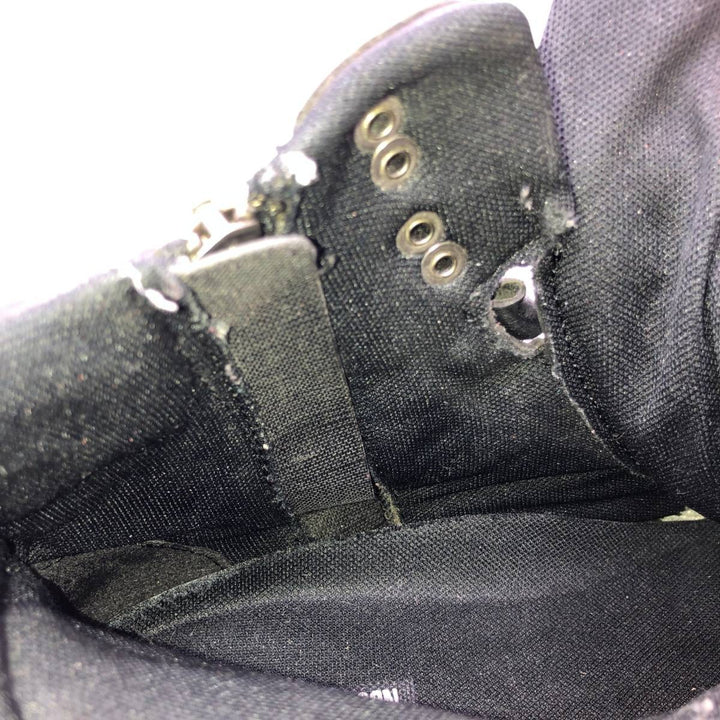 Harley-Davidson Side-Zip Boots, Size 7 1/2 Men's 25.5cm genuine leather black type Vintage Second Hand