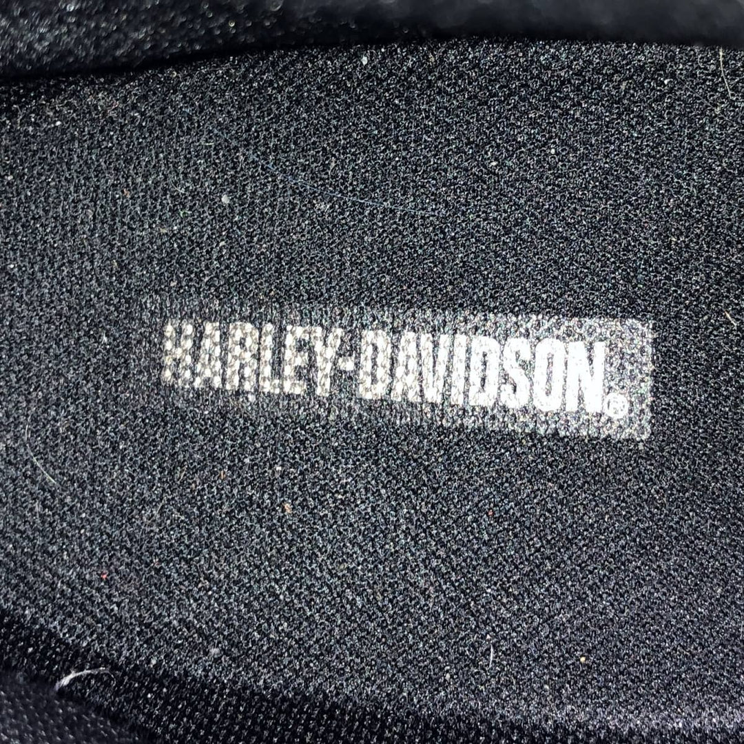 Harley-Davidson Side-Zip Boots, Size 7 1/2 Men's 25.5cm genuine leather black type Vintage Second Hand