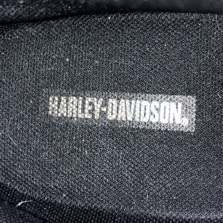 Harley-Davidson Side-Zip Boots, Size 7 1/2 Men's 25.5cm genuine leather black type Vintage Second Hand
