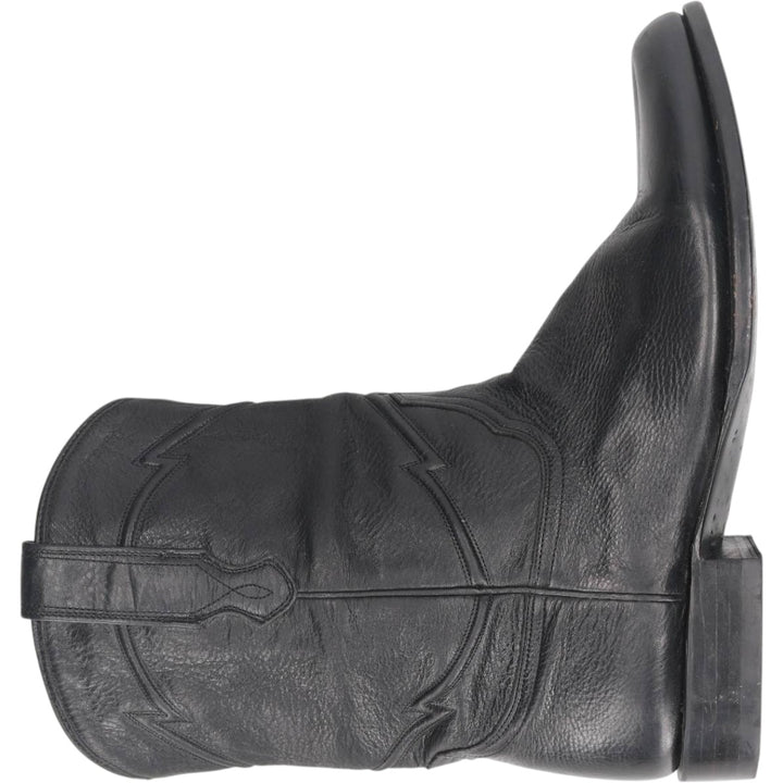 CUERO HAND MADE Western Boots, Size 9 1/2D Men's 27.0cm genuine leather black type Vintage Second Hand